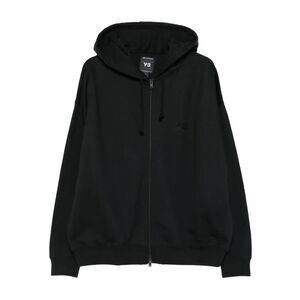 Y-3 Men Brushed Terry Zip-Up Hoodie